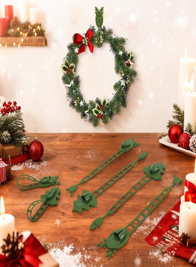 YIBOBO 12Pcs Christmas Garland Hangers for Mantle, Fireplace Stocking and Garland Holder Christmas Wreath Ties, Reusable Silicone Adhesive Straps for Fireplace Mantle Stairways Front Door (12) - Image 4